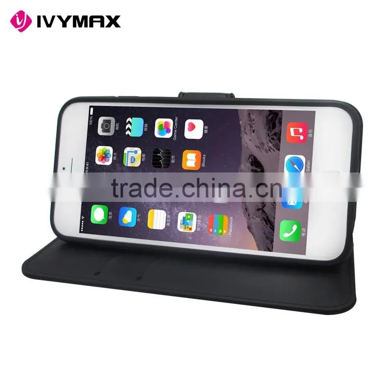 Brand mercury goospery leather flip mobile phone case for iphone 6 with tempered glass screen protector