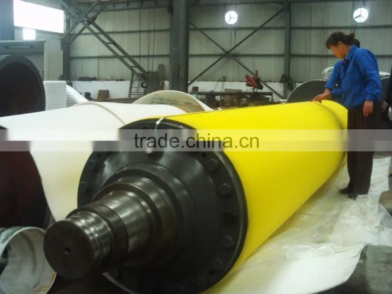 large heavy paper making rubber roller