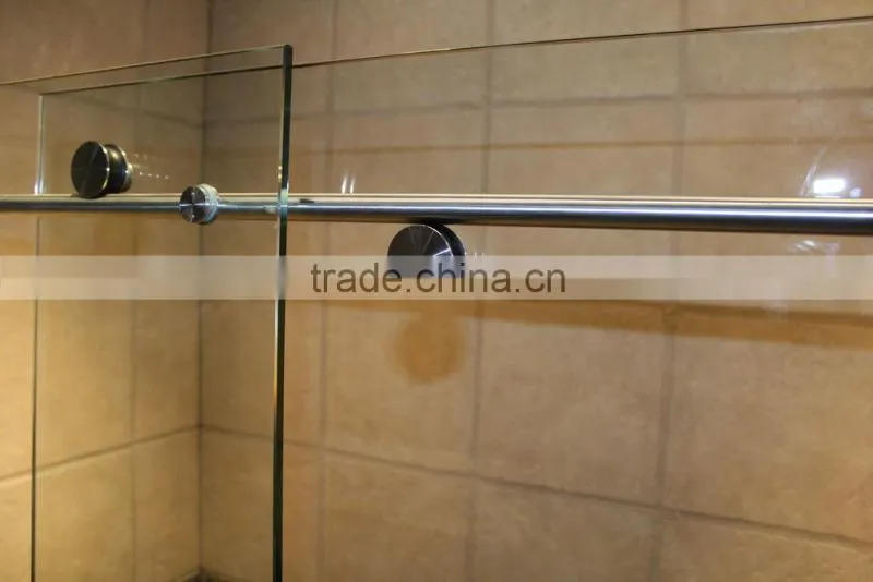 high quality frameless clear glass shower door