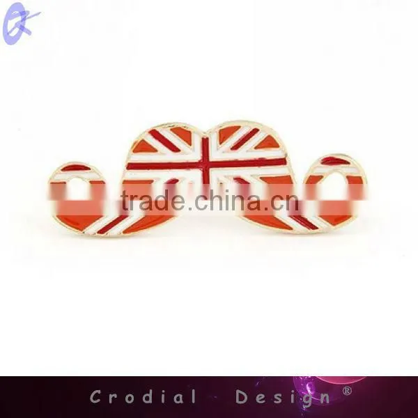 2013 New Products Oil Drip Union Jack Mustache Pigeon Rings Jewellery For Women