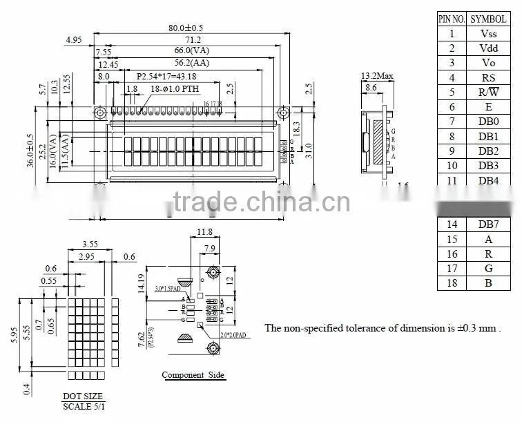 custom design with programme small price tag lcd module