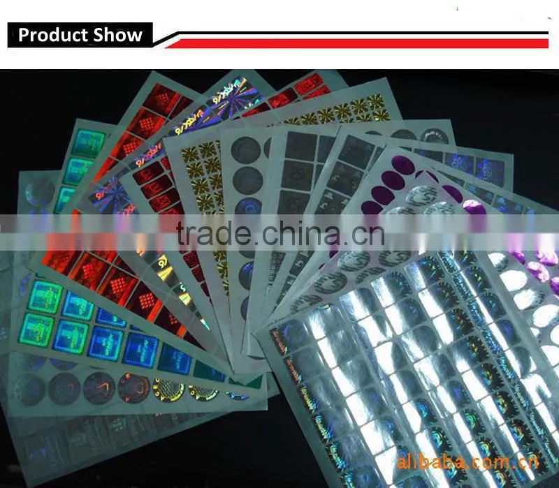 Tamper evident Hologram VOID sticker anti-counterfeiting label