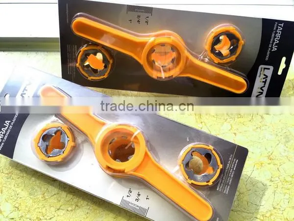 6PCS PVC Pipe die set,tap and die tool , PVC pipe threading tool