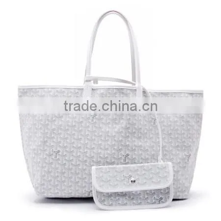New arrival Korean style PU leather women's handbag, tote leather travel bag,multicolor travel bag