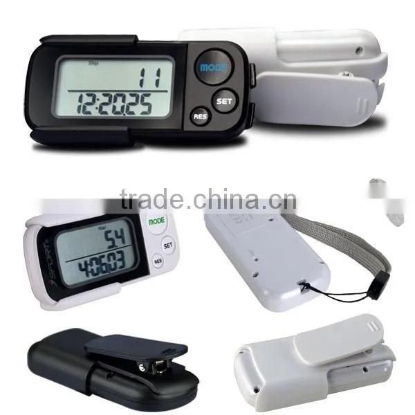 Outdoor Sports 30 Days Memory G Sensor Pedometer with Built in Case