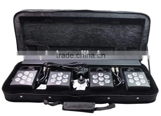 15CH DMX LED Par footswitch control 4 par system 28*Tri-3w rgb led par
