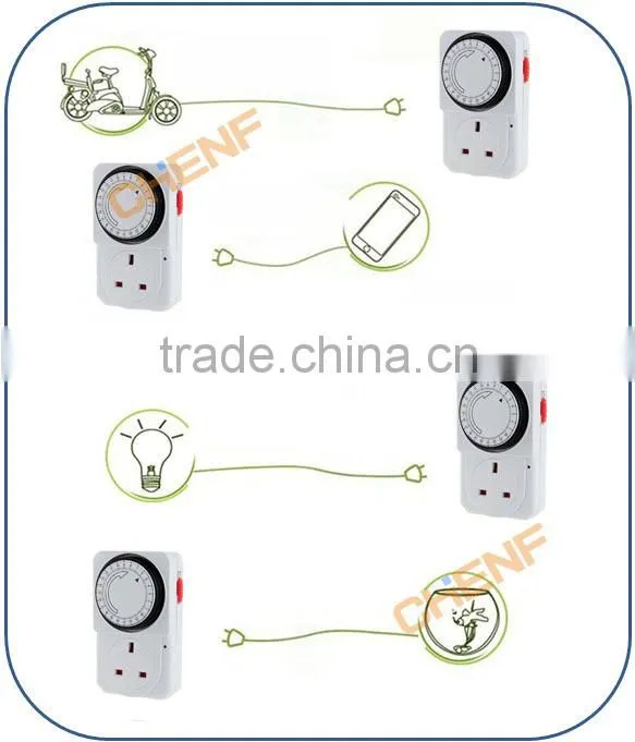 Hot Sell 13A UK type 24 hours Mechanical Timer Socket