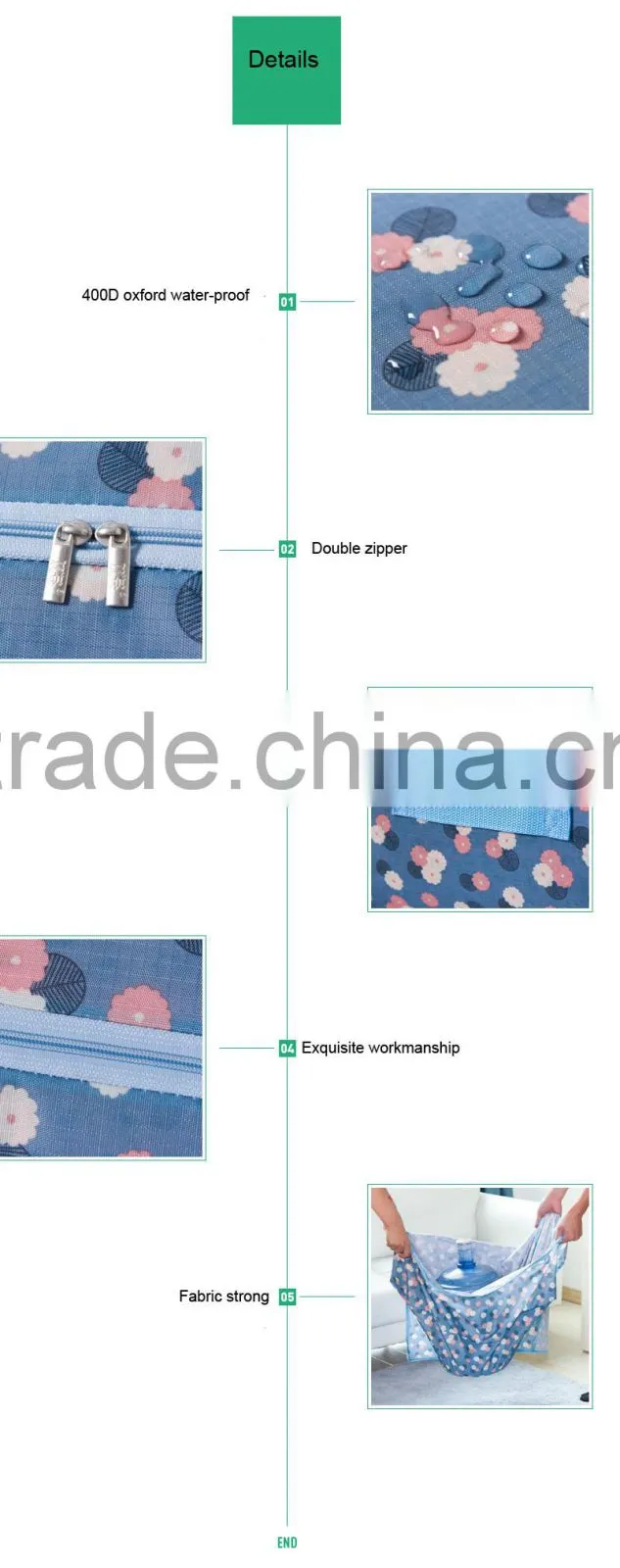 600d 100% Polyester Oxford Fabric For Storage Boxes/pu Coated Oxford Fabric