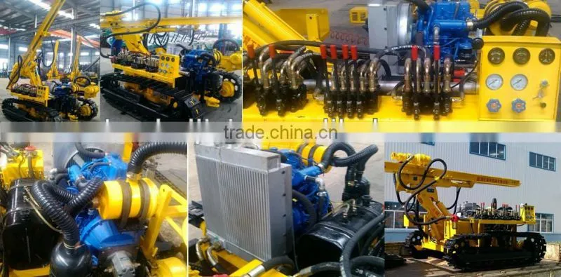 83-130mm hole crawler dth double-cylinder diesel engine drilling rig machine