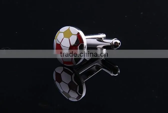 Wholesale Soccer Design Cufflink,Enamel Funny Cufflink
