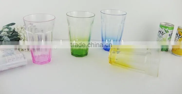 colorful insulated 400ML plastic cup PS material