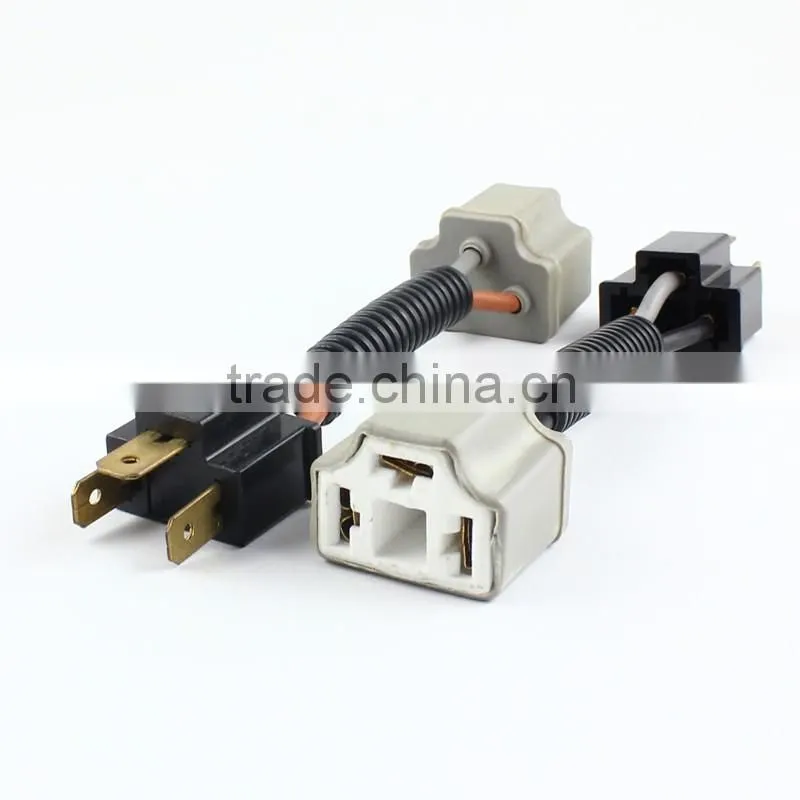 H4 9003 HB2 LED bulb socket H4 Ceramic Male Female LED extension cable holder plug adaptor socket connector