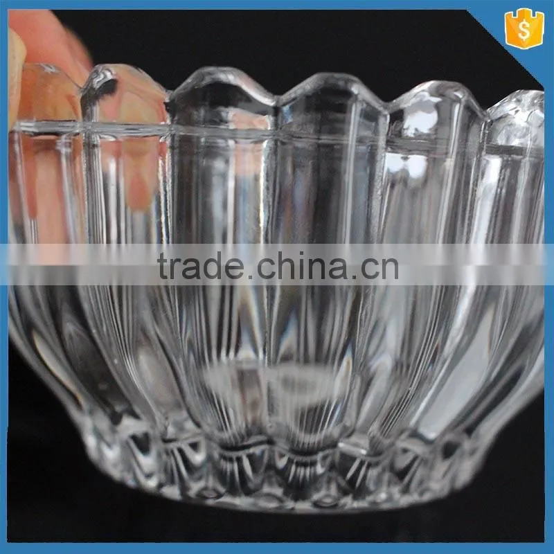 Wholesale fancy hand made glass candy bowl with lid