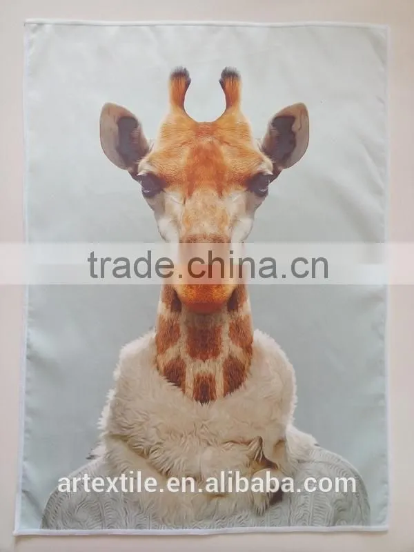sublimation animal printing microfibre tea towels