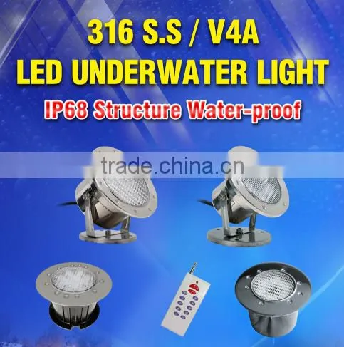 Durable ocean led underwater lights 12w,ip68 rgb led pool light