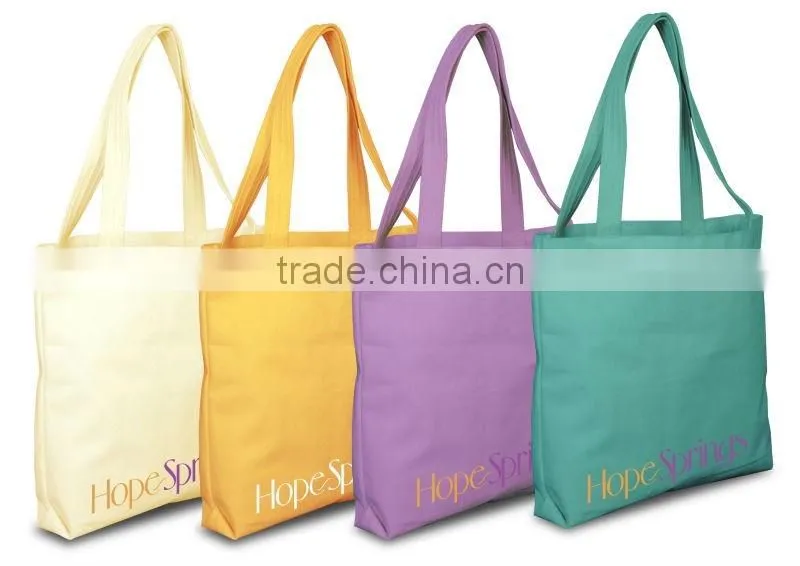 Reusable grocery tote bag big foldable cotton shopping tote bag