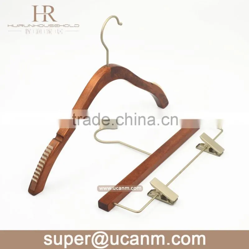 HRW-GT315GV Antique lotus wooden pants hanger