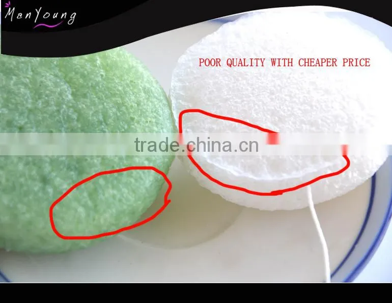 Heart shap charcoal konjac sponge