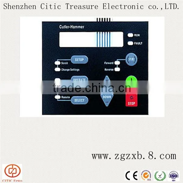 Ebossed LED membrane switch with windows,Flexible printed keyboard