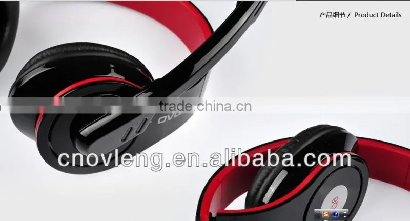 ovleng factory folding headphone with remote mic for computer laptop