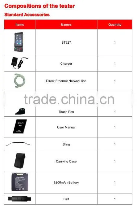 ST327 PDA with ADSL2+ tester/VDSL Tester,IPTV Test, Optical power meter,VFL