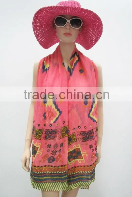 2014 hot sale scarf,Fashion style scarf,Women's pink scarf