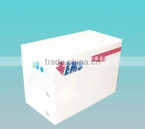 Nestable corrugated plastic tote for US mail