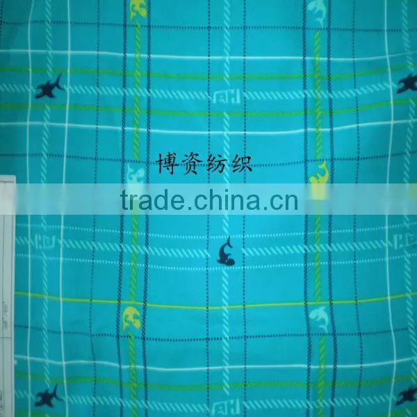 Peach skin printed beach pants fabric, pattern color can be customized to sample