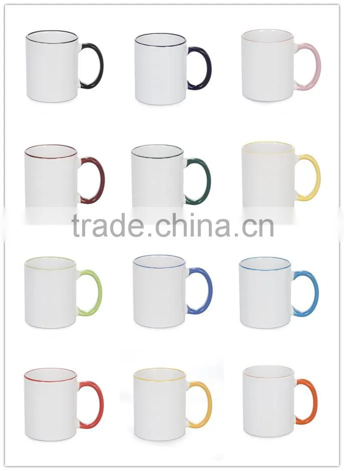 white blank sublimation mug, customized mugs