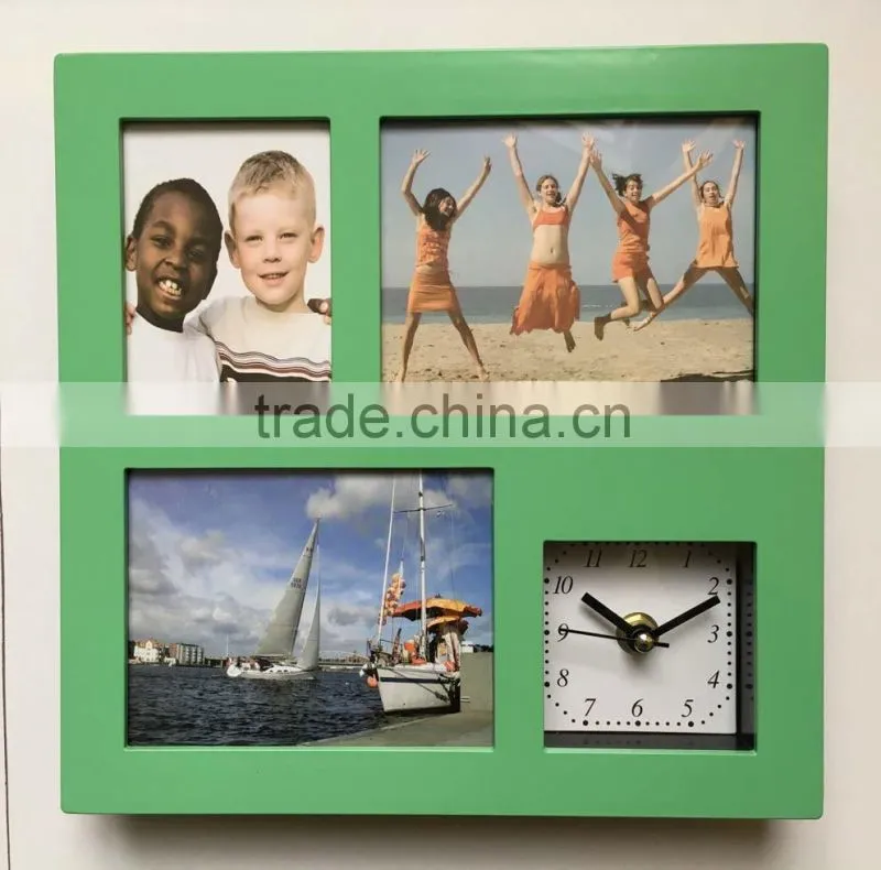 new designed table clock with photo frame 2016