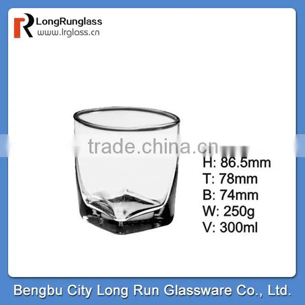 LongRun 210ml different shape handmade drinking glass cup homeuse glassware whoesale