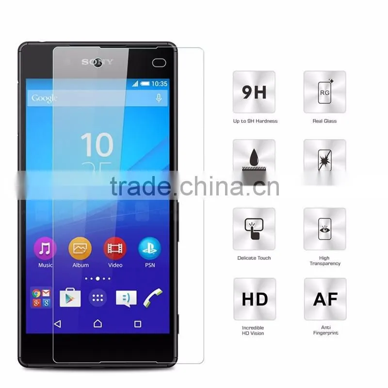 0.3mm tempered glass screen protector for sony z4, for sony z4 anti-shock vacumm electroplating glass screen protector
