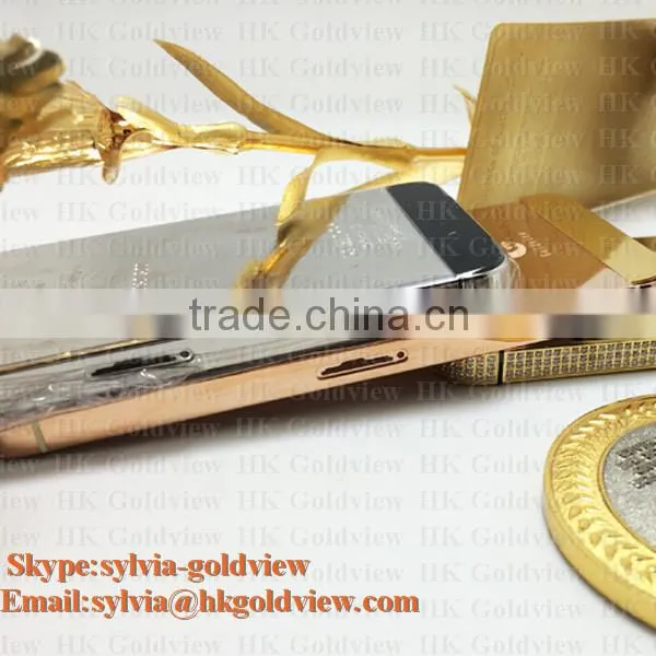Lower Price High quality gold color housing kit for iphone 5