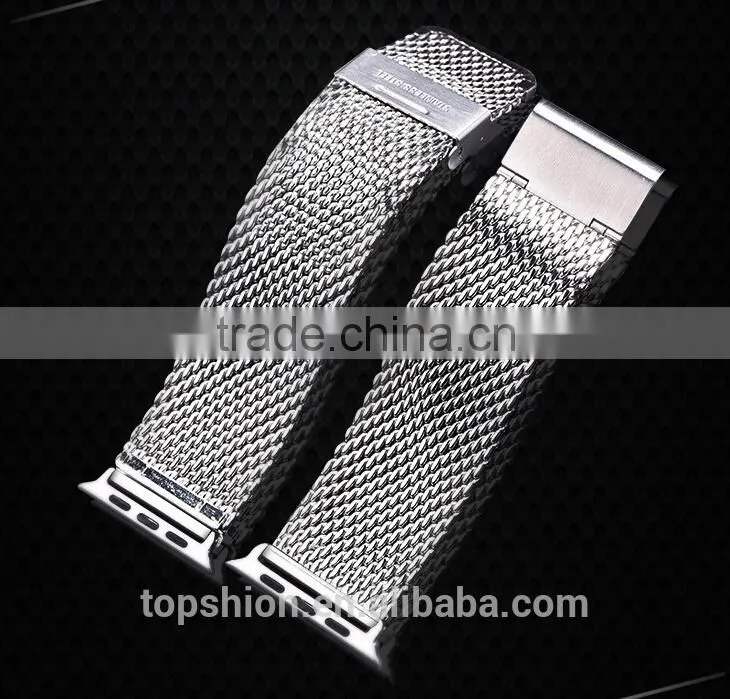 Luxury for iwatch stainless steel strap, luxury metal watch band for apple iwatch