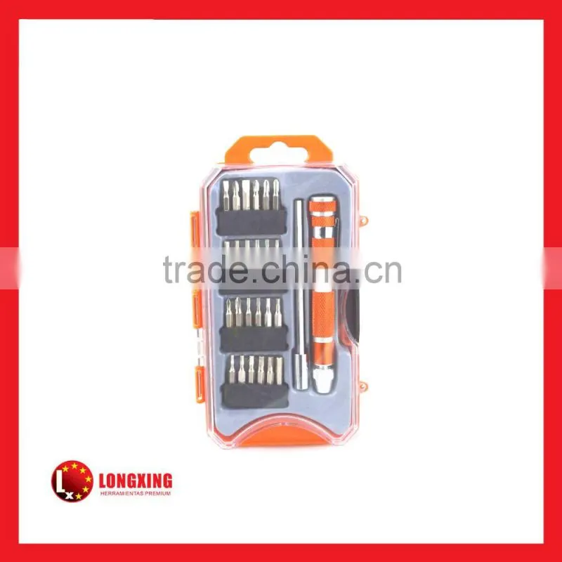 Factory Supply High quality 26 pcs aluminium alloy handle precision screwdrivers set rw-sh24pcsr