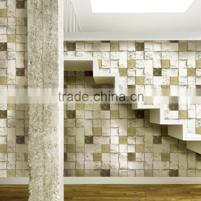 living room 3d wallpaper/3d wallpaper for home decoration/3d effect wallpaper