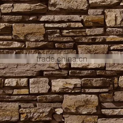 2015 new design 3d brick wallpaper/3d panel/3d nature wall paper