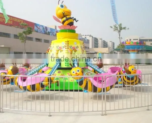 Kiddie Outdoor Playground Equipment 16 / 20 / 24 Seats Self Control Plane Rides Controllable Helicopter Rides