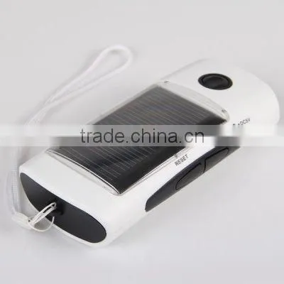 solar rechargeable led flashlight with radio