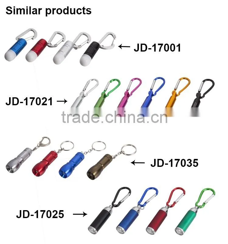 Mini size led flashlight keychain with light wholesaler rotating on head