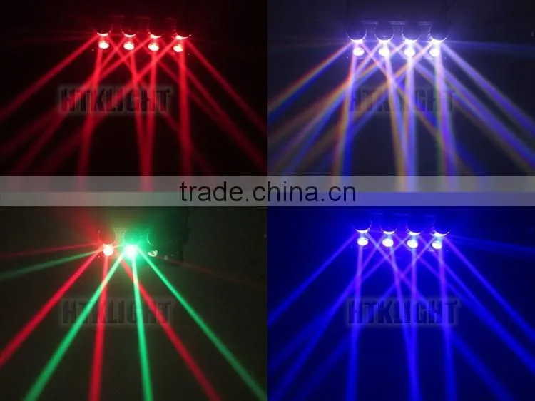 4 head 10W 4 in 1 rgbw scanner beam light