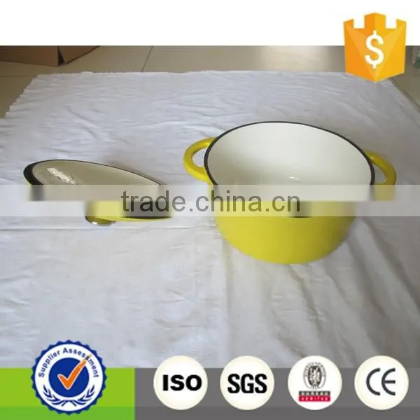 Italian cast iron enamel kitchenware casseroles set