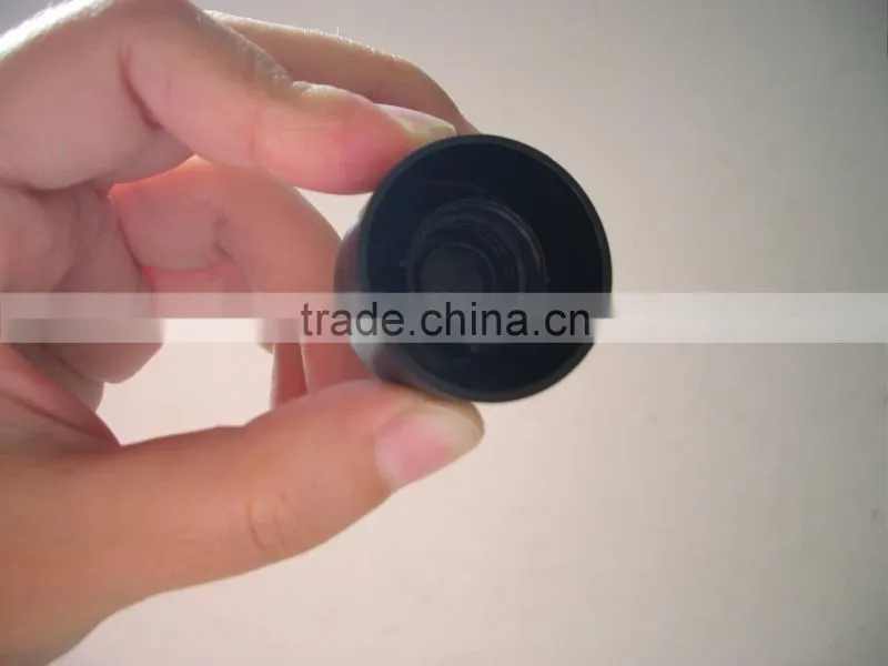 Black plastic caps for water cup