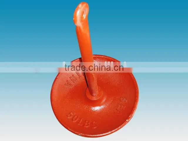 PE Plastic Coated Csting Mushroom Anchor