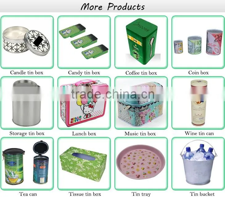 Colorful Printing Flower tin tissue box tin storage box