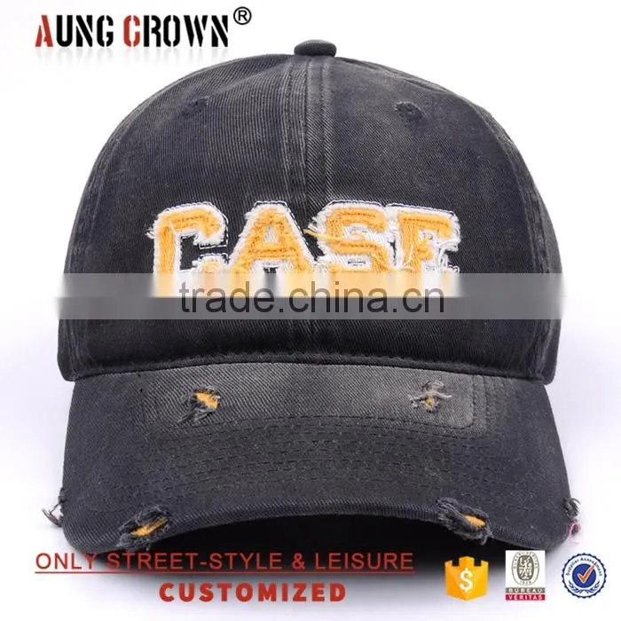 Applique wholesale custom cowboy baseball caps