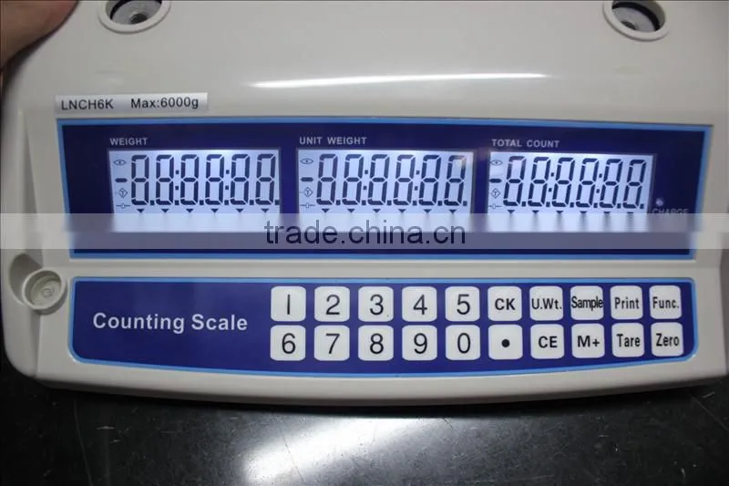 Portable stainless steel electronic counting scale