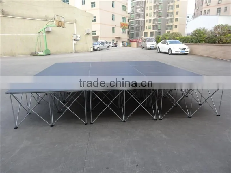 Manufacturer Price! Portable Stage Color Black Or Grey Wedding Stage Backdrop Decoration