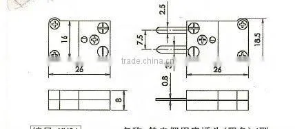 Thermocouple plugs in miniature Thermocouple Connector