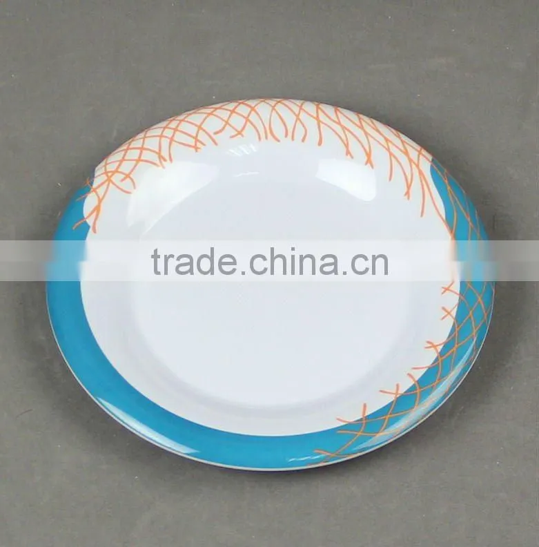 melamine plate and cutlery dinner set